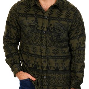 Men's Outdoor Printed Button Up Shirt