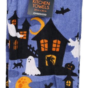 2 Pk Halloween Kitchen Towels