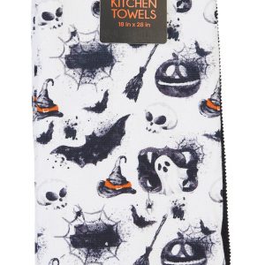 3 Pk Halloween Kitchen Towels